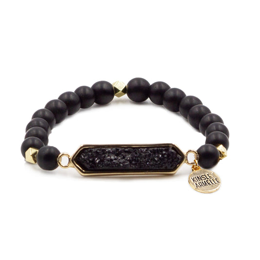 Adelaide Collection - Raven Quartz Bracelet