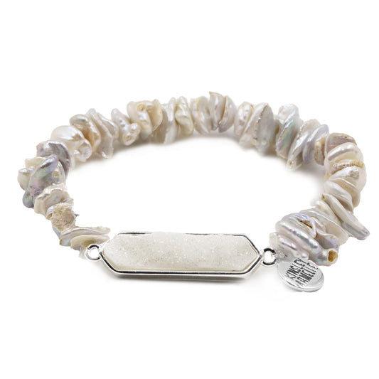 Adelaide Collection - Silver Opal Quartz Bracelet