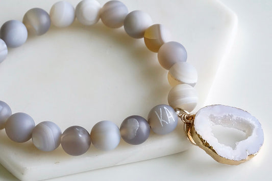 Agate Collection - Cinder Bracelet 8mm