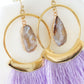 Agate Collection - Royal Fringe Earrings