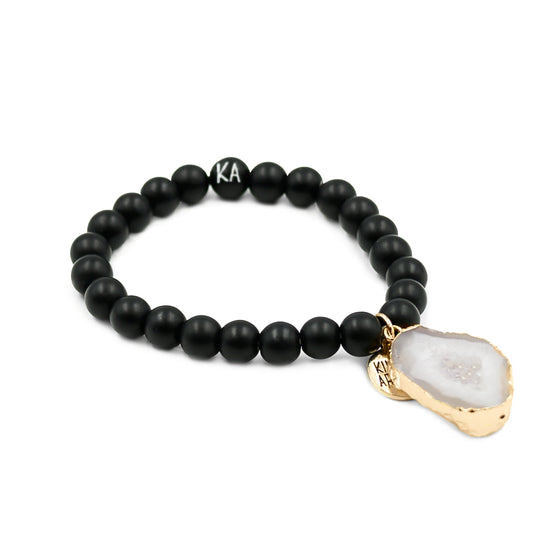 Agate Collection - Coal Bracelet 8mm