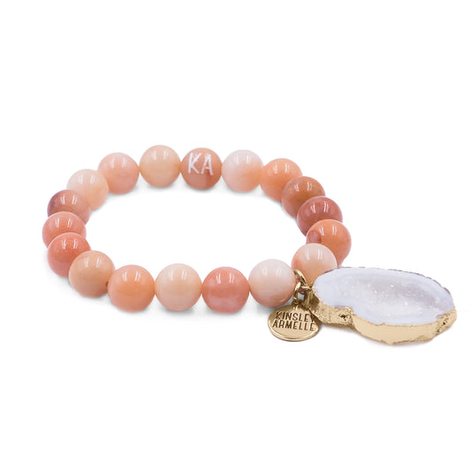 Agate Collection - Old Rose Bracelet 10mm